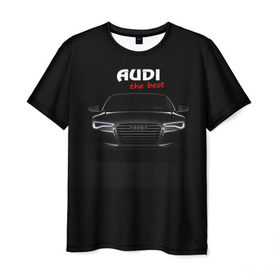 Мужская футболка 3D с принтом AUDI the best в городе Новоалтайск, 100% полиэфир | прямой крой, круглый вырез горловины, длина до линии бедер | Тематика изображения на принте: audi | авто | автомобиль | ауди