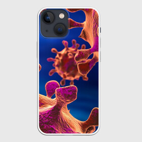 Чехол для iPhone 13 mini с принтом Бактерия в городе Новоалтайск,  |  | биология | вирус | медицина | микроб