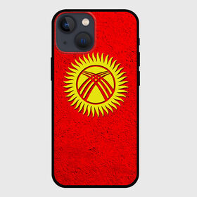 Чехол для iPhone 13 mini с принтом Киргизия в городе Новоалтайск,  |  | киргиз | киргизия | киргизский | кыргызстан | национальный | нация | флаг | флаги