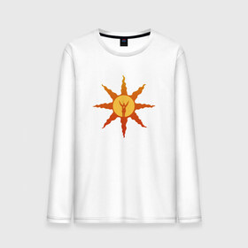 Мужской лонгслив хлопок с принтом Dark Souls в городе Новоалтайск, 100% хлопок |  | dark souls | praise the sun | you died | дарк соулс | темные души