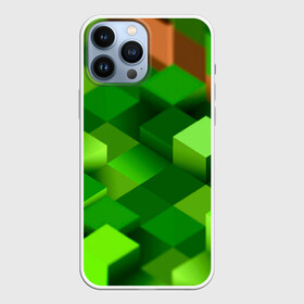 Чехол для iPhone 13 Pro Max с принтом Minecraft в городе Новоалтайск,  |  | green | зеленый