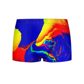 Мужские трусы 3D с принтом Краска в городе Новоалтайск, 50% хлопок, 50% полиэстер | классическая посадка, на поясе мягкая тканевая резинка | абстракция красок | брызги | краска | цветные