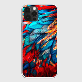 Чехол для iPhone 12 Pro Max с принтом Перья в городе Новоалтайск, Силикон |  | Тематика изображения на принте: красный | текстура | цветной | яркий