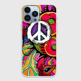 Чехол для iPhone 13 Pro Max с принтом Хиппи 2 в городе Новоалтайск,  |  | Тематика изображения на принте: hippie | peace | пацифик | хиппи