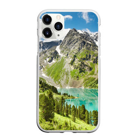 Чехол для iPhone 11 Pro матовый с принтом Озеро в горах в городе Новоалтайск, Силикон |  | пейзаж | яркий