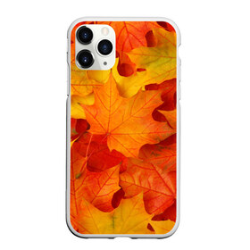 Чехол для iPhone 11 Pro матовый с принтом Кленовые листья в городе Новоалтайск, Силикон |  | дары осени | жёлтый | золотой | клён | краски | красный | красота | листва | листья | наряд | оранжевый | осень | покров | природа
