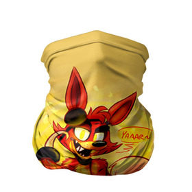 Бандана-труба 3D с принтом Foxy в городе Новоалтайск, 100% полиэстер, ткань с особыми свойствами — Activecool | плотность 150‒180 г/м2; хорошо тянется, но сохраняет форму | 5 ночей с фредди | 5 ночей с фреди | 5 ночей у фредди | 5 ночей у фреди | five nights at freddys | fnaf | foxy | лиса | фнаф | фредди | фреди