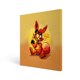 Холст квадратный с принтом Foxy в городе Новоалтайск, 100% ПВХ |  | 5 ночей с фредди | 5 ночей с фреди | 5 ночей у фредди | 5 ночей у фреди | five nights at freddys | fnaf | foxy | лиса | фнаф | фредди | фреди