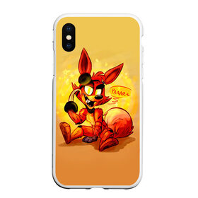 Чехол для iPhone XS Max матовый с принтом Foxy в городе Новоалтайск, Силикон | Область печати: задняя сторона чехла, без боковых панелей | 5 ночей с фредди | 5 ночей с фреди | 5 ночей у фредди | 5 ночей у фреди | five nights at freddys | fnaf | foxy | лиса | фнаф | фредди | фреди