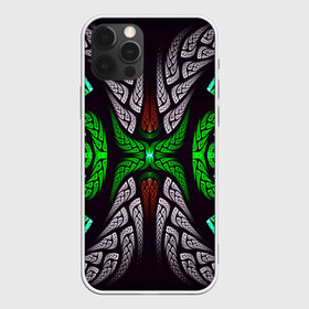 Чехол для iPhone 12 Pro Max с принтом Трайбл в городе Новоалтайск, Силикон |  | зелёный | паттерн | текстура | цветной
