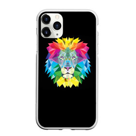 Чехол для iPhone 11 Pro матовый с принтом Lion color в городе Новоалтайск, Силикон |  | lion | голова животного | кот | кошка | лев | цвет