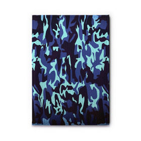 Обложка для автодокументов с принтом Военные в городе Новоалтайск, натуральная кожа |  размер 19,9*13 см; внутри 4 больших “конверта” для документов и один маленький отдел — туда идеально встанут права | Тематика изображения на принте: camo | камо | камуфляж | синий