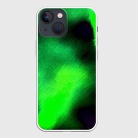 Чехол для iPhone 13 mini с принтом Заштриховка в городе Новоалтайск,  |  | зеленый | разводы | черный