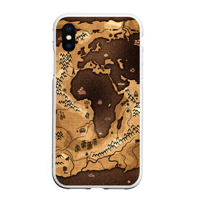 Чехол для iPhone XS Max матовый с принтом Карта мира в городе Новоалтайск, Силикон | Область печати: задняя сторона чехла, без боковых панелей | world3d | география | карта | мир | популярные | прикольные