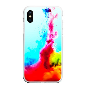 Чехол для iPhone XS Max матовый с принтом Палитра красок в городе Новоалтайск, Силикон | Область печати: задняя сторона чехла, без боковых панелей | Тематика изображения на принте: абстракция | абстракция красок | брызги | краска | цветные