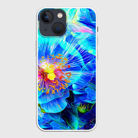 Чехол для iPhone 13 mini с принтом Голубой цветок в городе Новоалтайск,  |  | летний | яркий