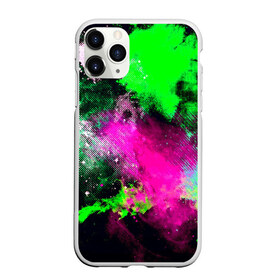 Чехол для iPhone 11 Pro матовый с принтом Брызги красок в городе Новоалтайск, Силикон |  | кляксы | разноцветный | яркий