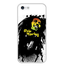 Чехол для iPhone 5/5S матовый с принтом Bob Marley в городе Новоалтайск, Силикон | Область печати: задняя сторона чехла, без боковых панелей | Тематика изображения на принте: bob marley | боб марли | музыка | регги | ямайка