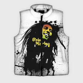 Мужской жилет утепленный 3D с принтом Bob Marley в городе Новоалтайск,  |  | bob marley | боб марли | музыка | регги | ямайка