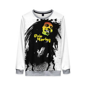 Женский свитшот 3D с принтом Bob Marley в городе Новоалтайск, 100% полиэстер с мягким внутренним слоем | круглый вырез горловины, мягкая резинка на манжетах и поясе, свободная посадка по фигуре | bob marley | боб марли | музыка | регги | ямайка