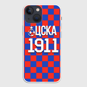 Чехол для iPhone 13 mini с принтом ЦСКА 1911 в городе Новоалтайск,  |  | пфк цска | рфпл | спорт | фк | фк цска | футбол | футбольный клуб | цска