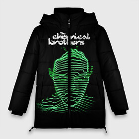 Женская зимняя куртка 3D с принтом Chemical Brothers в городе Новоалтайск, верх — 100% полиэстер; подкладка — 100% полиэстер; утеплитель — 100% полиэстер | длина ниже бедра, силуэт Оверсайз. Есть воротник-стойка, отстегивающийся капюшон и ветрозащитная планка. 

Боковые карманы с листочкой на кнопках и внутренний карман на молнии | big beat | chemical brothers | биг бит | бигбит | кемикал бразерс | электронная | электронная музыка