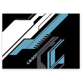 Поздравительная открытка с принтом cs:go - Vulcan Style (Вулкан) в городе Новоалтайск, 100% бумага | плотность бумаги 280 г/м2, матовая, на обратной стороне линовка и место для марки
 | Тематика изображения на принте: cs | csgo | go | vulcan | кс