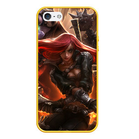 Чехол для iPhone 5/5S матовый с принтом League of legends в городе Новоалтайск, Силикон | Область печати: задняя сторона чехла, без боковых панелей | league of legends | лига легенд