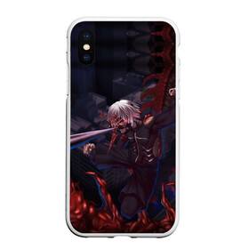 Чехол для iPhone XS Max матовый с принтом Гуль в городе Новоалтайск, Силикон | Область печати: задняя сторона чехла, без боковых панелей | Тематика изображения на принте: anime | ghoul | tokyo | tokyo ghoul | гуль