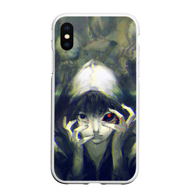 Чехол для iPhone XS Max матовый с принтом Глаз в городе Новоалтайск, Силикон | Область печати: задняя сторона чехла, без боковых панелей | Тематика изображения на принте: anime | ghoul | tokyo | tokyo ghoul | гуль | канеки | кен