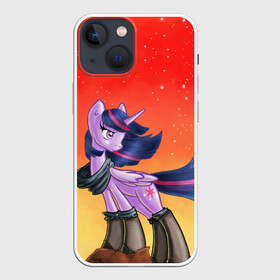 Чехол для iPhone 13 mini с принтом Red Sky в городе Новоалтайск,  |  | my little pony | луна | пинки пай | пони | рарити | рейнбоу дэш | селестия | сумеречная искорка | флаттершай | эплджек