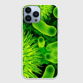 Чехол для iPhone 13 Pro Max с принтом Вирус в городе Новоалтайск,  |  | Тематика изображения на принте: вирус | клетка | макро | медицина | молекула