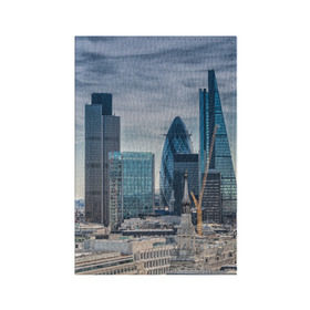 Обложка для паспорта матовая кожа с принтом London в городе Новоалтайск, натуральная матовая кожа | размер 19,3 х 13,7 см; прозрачные пластиковые крепления | england | europe | london | англия | великобритания | высотки | королева | лондон | мегаполис | туризм