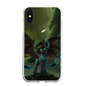 Чехол для iPhone XS Max матовый с принтом Иллидан Пони в городе Новоалтайск, Силикон | Область печати: задняя сторона чехла, без боковых панелей | illidan | legion | my little pony | world of warcraft | варкарфт | иллидан | легион | луна | пони | рарити | селестия | сумеречная искорка