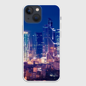 Чехол для iPhone 13 mini с принтом Ночная Москва в городе Новоалтайск,  |  | город | москва сити | пейзаж