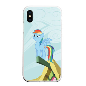 Чехол для iPhone XS Max матовый с принтом Rainbow в городе Новоалтайск, Силикон | Область печати: задняя сторона чехла, без боковых панелей | my little pony | луна | пинки пай | пони | рарити | рейнбоу дэш | селестия | сумеречная искорка | флаттершай | эплджек