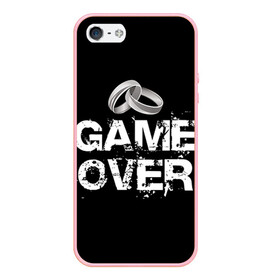 Чехол для iPhone 5/5S матовый с принтом Game over в городе Новоалтайск, Силикон | Область печати: задняя сторона чехла, без боковых панелей | братва жениха | жених | мальчишник | мафия жениха