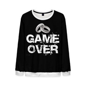 Мужской свитшот 3D с принтом Game over в городе Новоалтайск, 100% полиэстер с мягким внутренним слоем | круглый вырез горловины, мягкая резинка на манжетах и поясе, свободная посадка по фигуре | братва жениха | жених | мальчишник | мафия жениха