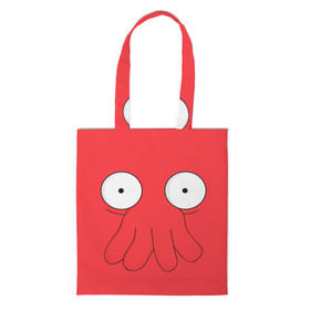 Сумка 3D повседневная с принтом Zoidberg в городе Новоалтайск, 100% полиэстер | Плотность: 200 г/м2; Размер: 34×35 см; Высота лямок: 30 см | futurama | zoidberg | доктор | зойдберг | футурама