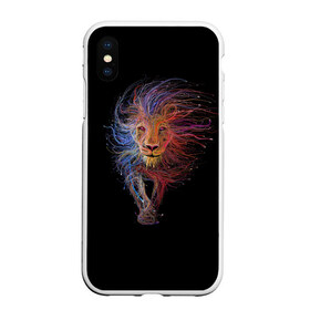 Чехол для iPhone XS Max матовый с принтом Лев в городе Новоалтайск, Силикон | Область печати: задняя сторона чехла, без боковых панелей | leon | арт | зверь | лев | рисунок | царь