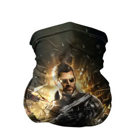 Бандана-труба 3D с принтом Deus Ex: Mankind Divided в городе Новоалтайск, 100% полиэстер, ткань с особыми свойствами — Activecool | плотность 150‒180 г/м2; хорошо тянется, но сохраняет форму | deus ex | human revolution | mankind divided | адам дженсен | деус экс