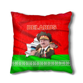 Подушка 3D с принтом Belarus 18 в городе Новоалтайск, наволочка – 100% полиэстер, наполнитель – холлофайбер (легкий наполнитель, не вызывает аллергию). | состоит из подушки и наволочки. Наволочка на молнии, легко снимается для стирки | belarus | беларусь | лукашенко | президент