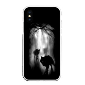 Чехол для iPhone XS Max матовый с принтом Волки в лесу в городе Новоалтайск, Силикон | Область печати: задняя сторона чехла, без боковых панелей | рисунок