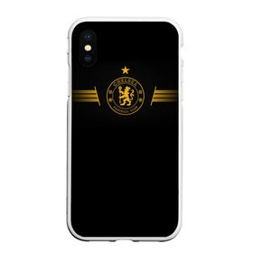 Чехол для iPhone XS Max матовый с принтом CHELSEA в городе Новоалтайск, Силикон | Область печати: задняя сторона чехла, без боковых панелей | chelsea | англия | премьер лига | футбол | челси