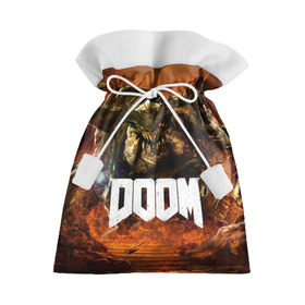 Подарочный 3D мешок с принтом Doom 4 Hell Cyberdemon в городе Новоалтайск, 100% полиэстер | Размер: 29*39 см | cyberdemon | demon | doom | hell | дум