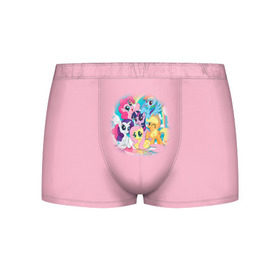 Мужские трусы 3D с принтом My little pony 3 в городе Новоалтайск, 50% хлопок, 50% полиэстер | классическая посадка, на поясе мягкая тканевая резинка | my little pony