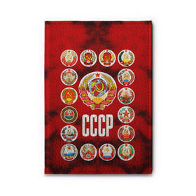 Обложка для автодокументов с принтом СССР 4 в городе Новоалтайск, натуральная кожа |  размер 19,9*13 см; внутри 4 больших “конверта” для документов и один маленький отдел — туда идеально встанут права | ussr | герб | ссср