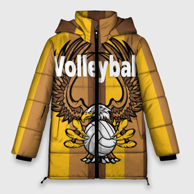 Женская зимняя куртка 3D с принтом Волейбол 30 в городе Новоалтайск, верх — 100% полиэстер; подкладка — 100% полиэстер; утеплитель — 100% полиэстер | длина ниже бедра, силуэт Оверсайз. Есть воротник-стойка, отстегивающийся капюшон и ветрозащитная планка. 

Боковые карманы с листочкой на кнопках и внутренний карман на молнии | volleyball | волейбол