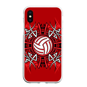 Чехол для iPhone XS Max матовый с принтом Волейбол 34 в городе Новоалтайск, Силикон | Область печати: задняя сторона чехла, без боковых панелей | Тематика изображения на принте: volleyball | волейбол
