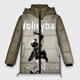 Женская зимняя куртка 3D с принтом Волейбол 78 в городе Новоалтайск, верх — 100% полиэстер; подкладка — 100% полиэстер; утеплитель — 100% полиэстер | длина ниже бедра, силуэт Оверсайз. Есть воротник-стойка, отстегивающийся капюшон и ветрозащитная планка. 

Боковые карманы с листочкой на кнопках и внутренний карман на молнии | volleyball | волейбол